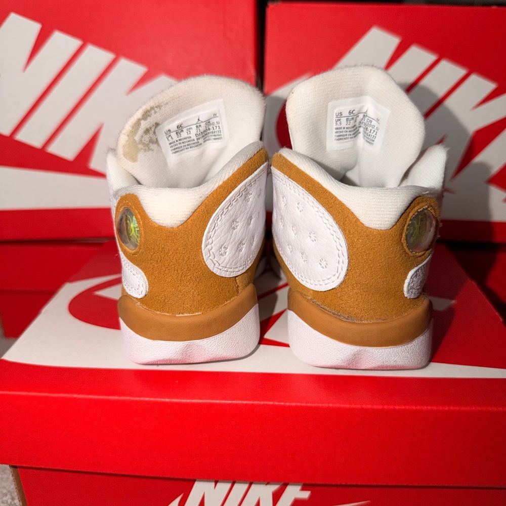 Nike Kids' White and Brown Sneakers